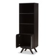 thumbnail image 3 of Baxton Studio Ashfield 3 Shelf Bookcase in Dark Brown, 3 of 9