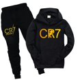 thumbnail image 1 of Ropa de la serie CR7 para niños, camiseta con capucha de otoño y verano, chándal para niñas, conjunto de Sudadera con capucha y pantalones, pijamas para niños, 1 of 4