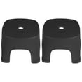 thumbnail image 2 of KAKOWELY 2pcs Foot Stool Plastic Step Stool Bathroom Stepping Foot Stool Toilet Step Stool,8.07X"X7.68"X6.3", 2 of 5