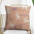 thumbnail image 7 of Farmhouse Decorative Throw Pillow Cove Holiday Easter Cushion Cover Floral Easter Watercolor Bunny Pillowcases for Couch for Couch Bed Car 20"x20", 7 of 7