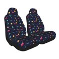 thumbnail image 2 of Naloa Space Dinosaur Car Seat Covers 2PCs Front Car Seat Covers Universal fit for Most Cars SUVs and Trucks - 1, 2 of 5