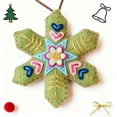 thumbnail image 1 of Christmas Snowflake Felt Ornament Kit, DIY Felt Tree Handmade Crafts Kit with Pre-Cut Felts & Threads for Holiday Crafts, Christmas Tree Decoration (5 PCS ),1 PCS c, 1 of 7