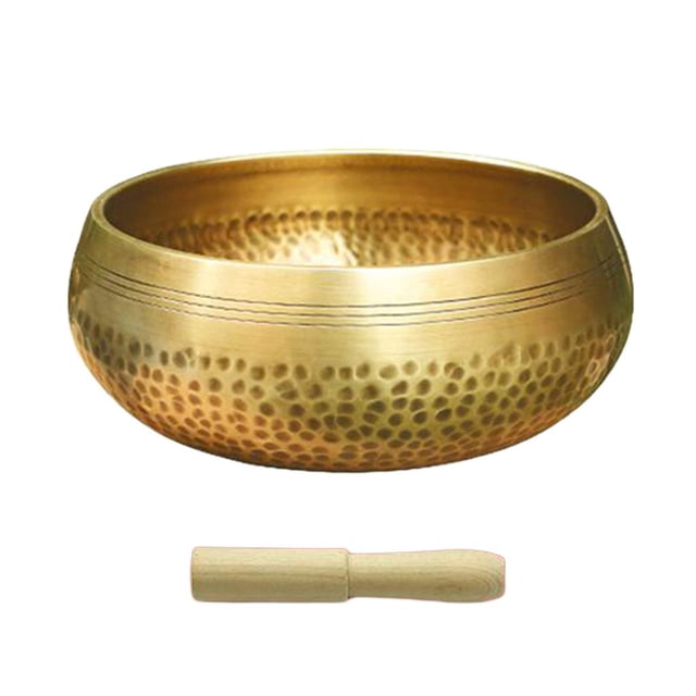 Cuenco tibetano de cobre hecho a mano Chakra Meditación Religión Creencia Oración con kits de diámetro 8cm 1