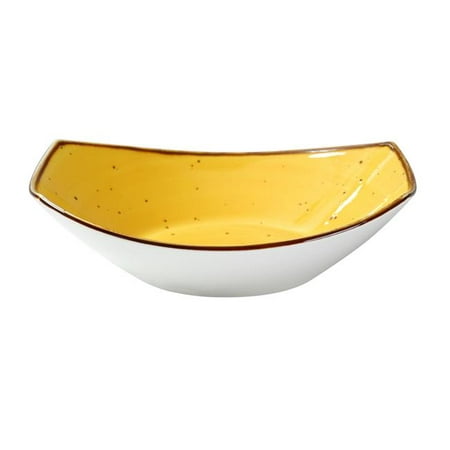 

Yanco LY-405YL Lyon 5.5 in. Small Oval Bowl Reactive Glaze Yellow - 5 oz - Pack of 36