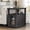Black, variant on PLAMLE End Tables for Living Room with Storage Shelf,Narrow Sofa Side Table Slim Chair Side Table Adjustable Feet End table for Bedroom