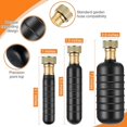 thumbnail image 3 of Drain Bladder Kit, 3 PCS Drain Cleaning Bladders Fits 1 to 6 Drain Pipe, Unclogs Stubborn Blockages in Main Drain & Sewer Line Bathroom Sinks, Shower, and Swimming Pool Drain with Water Power Black, 3 of 5