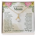 thumbnail image 2 of To My Beautiful Mom You Have Been Such an Amazing Influence Alluring Ribbon Necklace Message Card, 2 of 20