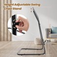 thumbnail image 4 of Costway Support de Chaise Suspendue Réglable en Hauteur 77 Pouces-93 Pouces avec Cadre en Métal Robuste pour Patio, 4 of 10