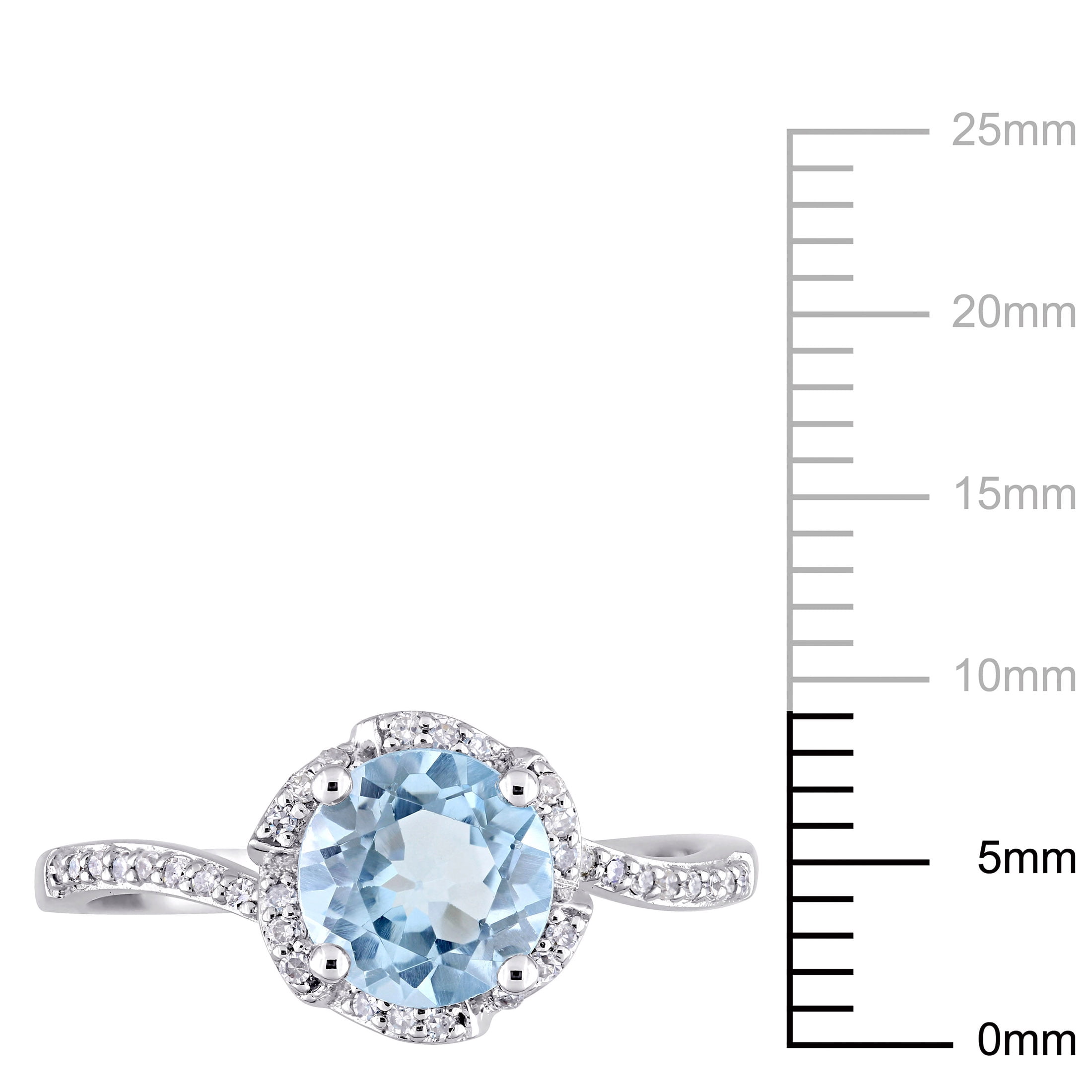 Everly Women's Topaz 14K White Gold Engagement Ring
