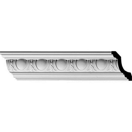 

2.25 in. H x 2.50 in. P x 4 in. F x 94.62 in. L Egg and Dart Crown Moulding