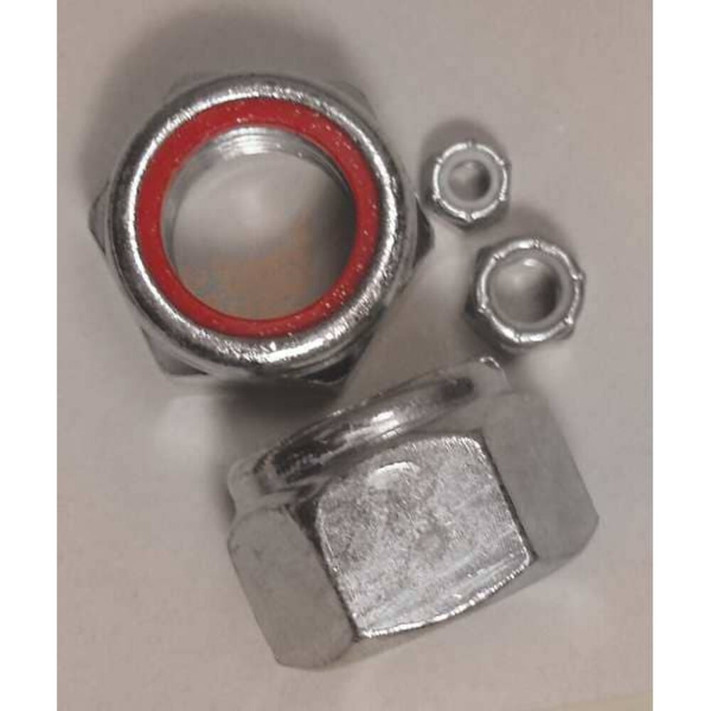 Zinc Plated Finish Steel Nylon Insert Hex Lock Nut Assortment, 267 pc.