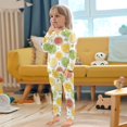 thumbnail image 5 of joogoo Lemon Fruits Pajamas Set Long Sleeve Soft Cotton Sleepwear 2 Piece 24M, 5 of 7