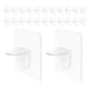 thumbnail image 5 of GOOHOCHY 24 clavijas de soporte para estantes: soporte de plástico autoadhesivo, soportes de partición ajustables para gabinetes de cocina, estanterías, capas de tablillas., 5 of 7