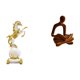 thumbnail image 1 of Colección de esculturas de figuras humanas, adorno de mesa para dormitorio, sala de estar, oficina, escritorio, centro de mesa, chimenea, bar, boda, 1 of 8