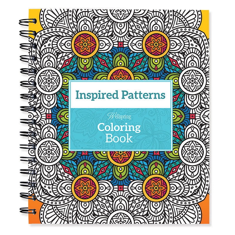 Spiral-Bound Coloring Book 9"X8.5"-Inspired Patterns - Walmart.com