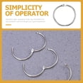 thumbnail image 2 of WHAMVOX 10 Pcs Binders Daily Use Binder Ring Office 0.4X7.8X7.8CM, 2 of 8