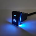 thumbnail image 6 of Blue LED Backlit Fog Light ON/OFF Switch Kit w/ Switch Plug With 6" Extension Wire for 2003-2005 Mazda6 Sedan, 6 of 10