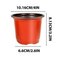 thumbnail image 4 of Macetas plásticas de 4 pulgadas | 100 macetas reutilizables para inicio de semillas | Contenedores para vivero para esquejes, trasplantes, jardinería, uso en invernadero | Livianas, flexibles, 4 of 7
