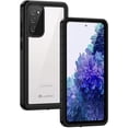 thumbnail image 2 of PYAN-for Samsung Galaxy S20 FE Case, IP68 Waterproof Dustproof with Built-in Screen Protector, Heavy Duty Full Body Protective Phone Case for Galaxy S20 FE 5G, Black/Clear, 2 of 4