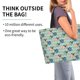 thumbnail image 2 of Balery Colorful Pugs Bolsa Tote Estilo Estético con Cremalleras, Bolsa de Hombro, Bolsa de Compras Grande y Plegable, 2 of 8