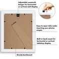 thumbnail image 3 of Americanflat 4x6 Picture Frame with Shatter-Resistant Glass Double Fits Two Photos One Signature Wall - White, 3 of 6