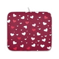 thumbnail image 2 of Heart Raspberry Flower Drying Dish Mat Quick Drying Absorbent Soft Durable for Kitchen 16" x 18", 2 of 10