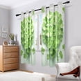 thumbnail image 6 of Lucky Grass Heart Blackout Curtains Thermal Insulation 63 inch Grommet for Bedroom Living Room Bathroom Kitchen Windows 2 Pack, 6 of 6
