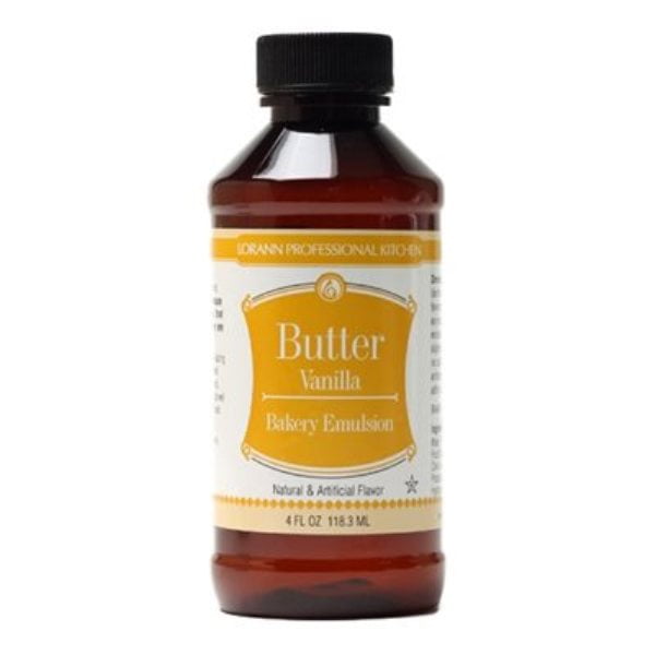 LorAnn Butter Vanilla Bakery Emulsion, 4 ounce bottle