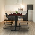 thumbnail image 2 of Regency 66 x 24 in. Steel T-Base Cafe Training Seminar Table- Mahogany, 2 of 4