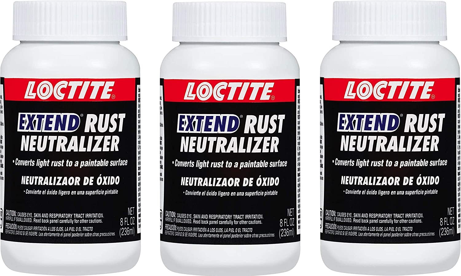 Loctite 8Ounce Extend Rust Neutralizer, 1381192 hree Pck