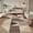 Dark Brown, variant on MICGEEK 8x10 Washable Area Rugs for Living Room, Modern Geometric Printed Rug, Vacuum-Friendly, Non Slip Indoor Rug for Bedroom Dining Room Home Decor Carpet, Gray