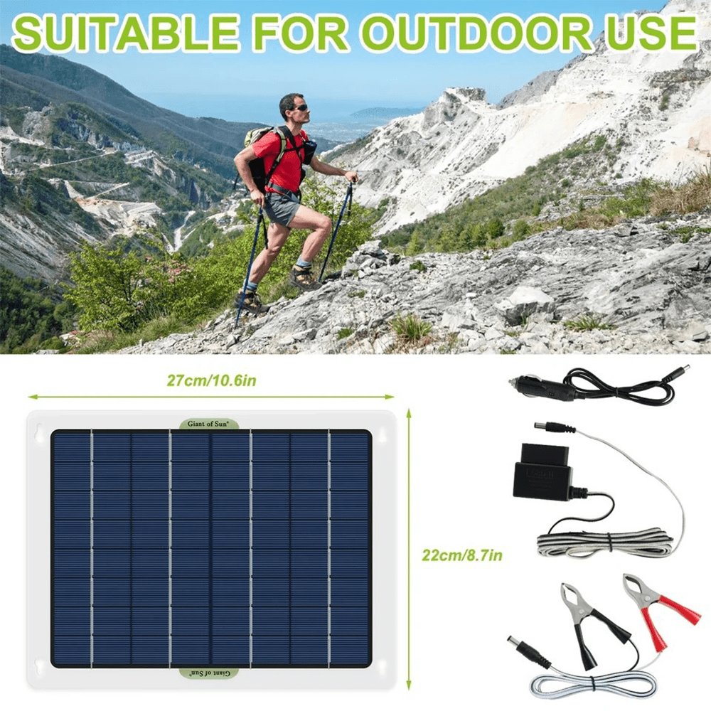 Portable Solar Panels,DFITO 40W/18V Mini Solar Panel with USB Ports & DC Output(10 Connectors), Solar Charger for Power Station Phones Laptop Tablet Outdoor Camping RV