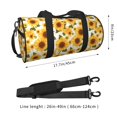 thumbnail image 2 of Balery Yellow Polka Dot Sunflower Bolsa de Gimnasio para Mujeres y Hombres, Bolsa de Viaje Impermeable, Bolsa de Fin de Semana con Compartimento para Zapatos y Bolsillo Húmedo, 2 of 6
