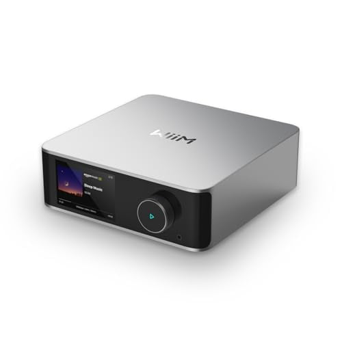 Transmisor de música WiiM Ultra y preamplificador digital | Pantalla táctil de 3,5", compatible con Google Cast y Alexa, Stream Spotify, Amazon Music, Tidal y más | HDMI ARC, entrada Phono y salida de