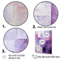 thumbnail image 3 of Designart "Abstract Shapes With Lilac Lattices" Abstract Shapes Canvas Art Print, 3 of 7