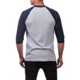 thumbnail image 2 of Pro Club Men's 3/4 Sleeve Crew Neck Baseball Shirt, 2 of 5