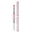 thumbnail image 2 of opvise Universal Nail Art Pen Easy Use Stainless Steel Dual Ended 2 in 1 Gel Nail Brush for Home, 2 of 8