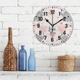 thumbnail image 3 of Yayeee 10" Wall Clock Battery Operated Quartz Round Silent Non-Ticking Home Decor, Cute Elephant, 3 of 6