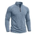 thumbnail image 5 of Sweatshirt for Men Washed Long Sleeve Shirt Hoodless Casual Pullover Top for Daily Outfits Tops, 5 of 8
