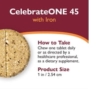 CELEBRATE VITAMINS CelebrateONE 45 Once Daily Bariatric Multivitamin with Iron, Tropical Twist, 30 Count