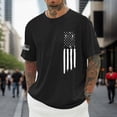 thumbnail image 2 of TOWED22 Men's Patriotic Shirts Distressed American Flag Workout Gym Muscle T-Shirts Black,3XL, 2 of 4