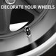 thumbnail image 4 of Quarkace Tapones Para Válvulas De Neumáticos, Tapones Para Válvulas Con Diamantes De Imitación Brillantes, Paquete De 4 Para Coches, Todoterrenos, Camiones, Motocicletas, Bicicletas, Revestimiento Ant, 4 of 5