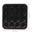 thumbnail image 3 of Billiard Billiard Ball Storage Tray Holds 16 Balls Pool Accessory for Billiards Parlor Black, 3 of 8