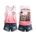thumbnail image 4 of My Give A Damn Is Broken Shirt Womens T Shirts Sleeveless Soft Casual Playful Letter Print Tank Tops for Women Pink S, 4 of 4