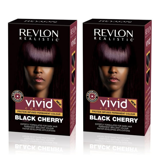 Revlon Realistic Vivid Colour Hair Dye for Dark Hair, Black Cherry - Pack  of 2 - Walmart.com