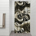 thumbnail image 2 of Black Marble Gold Dot Pattern Shower Curtain 36"x72" ,Bathroom Decorative Shower Curtains Set with 12 Hooks,Modern Waterproof Washable Shower Curtain, 2 of 6