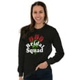 thumbnail image 4 of Bridal Squad Bachelorette Party Women Plus Size Long Sleeve Graphic Tee Brisco Brands 2X, 4 of 5