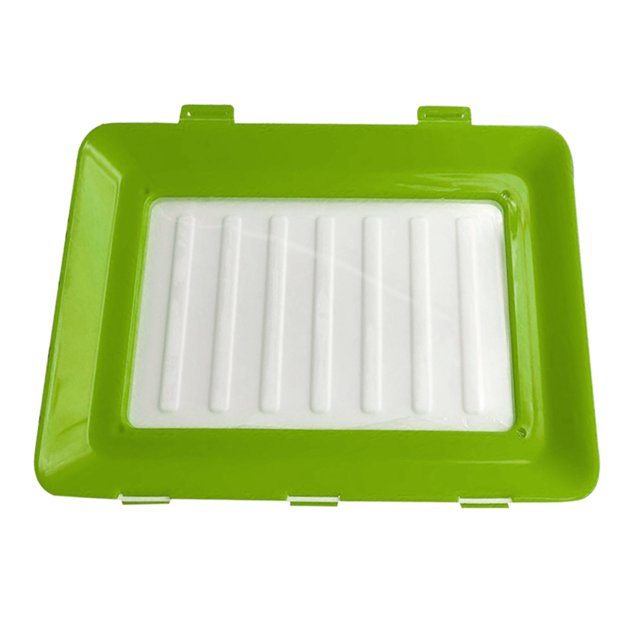 Bandeja de conservación de s reutilizable creativa Almacenamiento fresco elástico apilable Verde Sunnimix bandeja de conservación de verduras