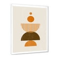 thumbnail image 2 of Designart 'Abstract Minimal Moon and Sun In Earth Tones I' Modern Framed Art Print, 2 of 4
