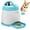 Blue, variant on PETGEEK Dog Food Dispenser Toy, Interactive Pet Toys Treat Dispensing for IQ Training, Automatic Dog Treat Dispenser with Button Remote Push, Dual Power Supply for Indoor Outdoor Use, Green Color